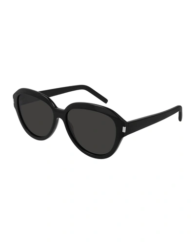 Saint Laurent Sl 400 Black Round Sunglasses