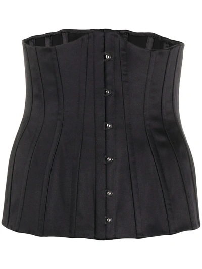 Dolce & Gabbana Corset Belt In Black