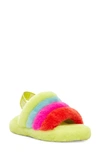 Ugg Kids' Girl's  Fluff Yeah Slide Sandal In Neon Rainbow