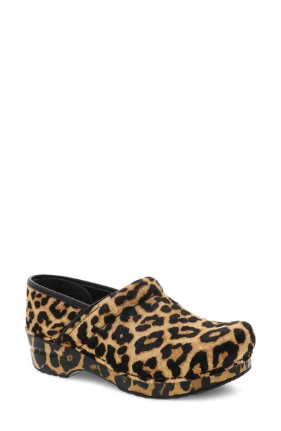 Dansko 'professional' Clog In Leopard Print Leather