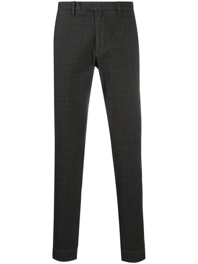 Briglia 1949 Check Tailored Trousers In Grey
