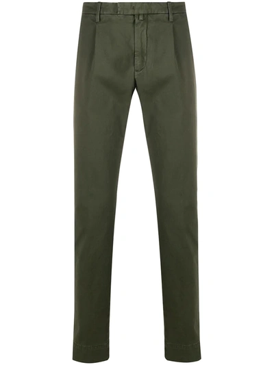 Briglia 1949 Slim Pinch Detail Trousers In Green