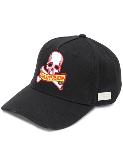 PHILIPP PLEIN SKULL BASEBALL CAP 