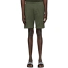 Dsquared2 Icon Logo Print Cotton Sweat Shorts In Green