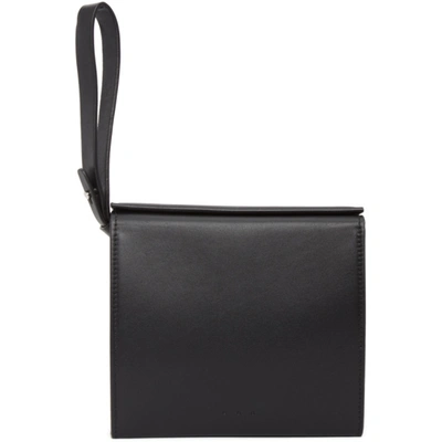 Aesther Ekme Black Square Pouch In 101 Black