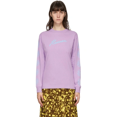 Marc Jacobs Purple Heaven By  Crazy Daisy Long Sleeve T-shirt In Lilac
