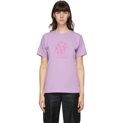Marc Jacobs Purple Heaven By  Crazy Daisy T-shirt In Lilac