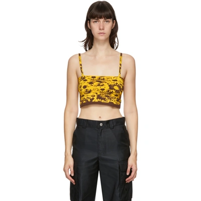 Marc Jacobs Yellow & Brown Heaven By  Techno Tank Top