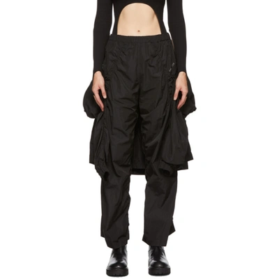 Hyein Seo High-rise Layered Trousers In Black