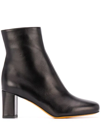 Maryam Nassir Zadeh Square Toe Ankle Boots In Black