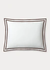 Ralph Lauren Spencer Border Throw Pillow In White
