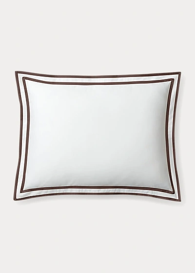 Ralph Lauren Spencer Border Throw Pillow In White