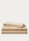 Ralph Lauren Spencer Sateen Sheet Set In Wheat