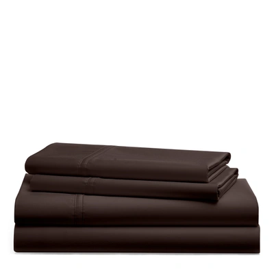 Ralph Lauren Spencer Sateen Sheet Set In Dark Chocolate