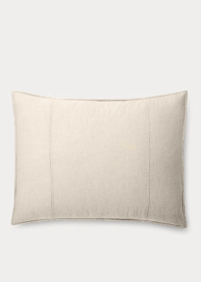 Ralph Lauren Graydon Mélange Sham In Chambray