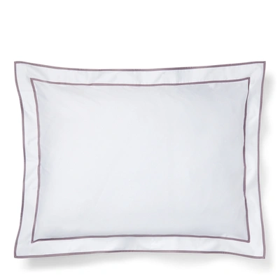 Polo Ralph Lauren Spencer Sateen Border Sham In Deep Lavender