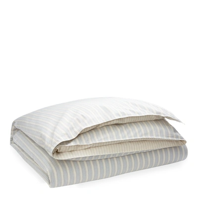 Ralph Lauren Graydon Striped Duvet Cover In Dune And Chambray