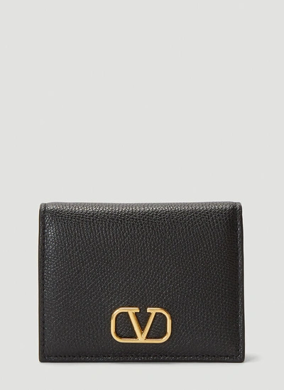 Valentino Garavani Vlogo Signature Wallet In Black