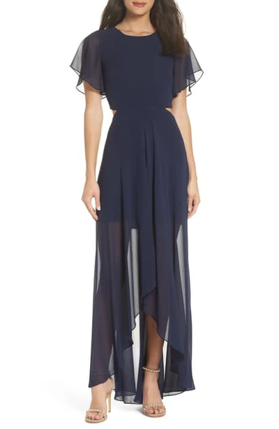 Ali & Jay Cutout Maxi Dress In Navy