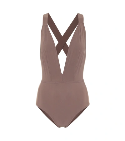 Karla Colletto Maren Swimsuit In Brown