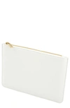 Cathy's Concepts Personalized Vegan Leather Pouch In White
