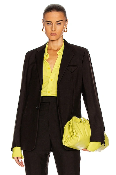 Bottega Veneta Tailored Jacket In Fondente