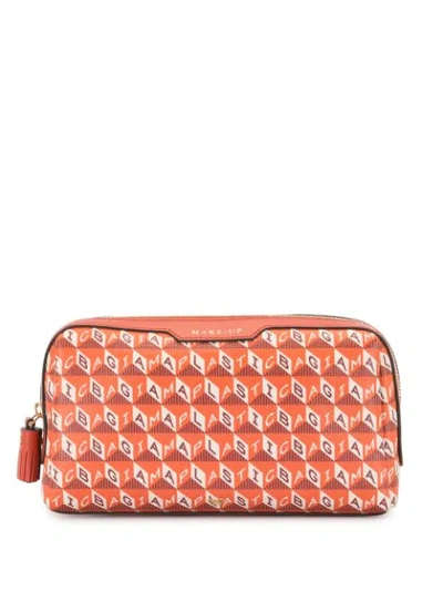 Anya Hindmarch I Am A Plastic Bag Makeup Bag In Red