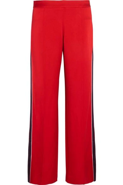 Mother Of Pearl Frona Striped Satin Straight-leg Pants