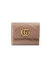 Gucci Gg Marmont Matelassé Wallet In 5729 Beige