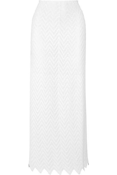 Alaïa Jamaica Stretch-knit Maxi Skirt