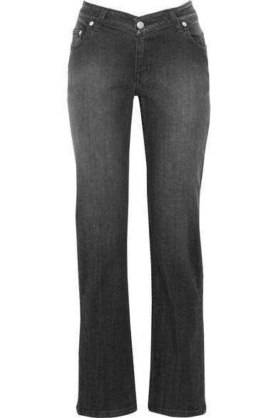 Opening Ceremony Woman Mid-rise Straight-leg Jeans Charcoal In Black ...