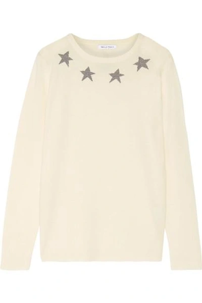 Bella Freud - Star Spangle Metallic Intarsia Cashmere-blend Sweater - Ivory