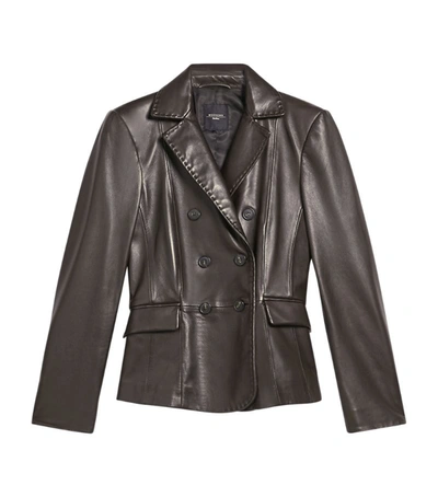 Weekend Max Mara Leather Unigeno Blazer