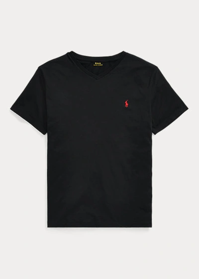 Polo Ralph Lauren Jersey V-neck T-shirt In Rl2000 Red