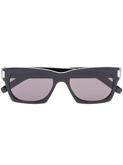 Saint Laurent Black 402 Square Frame Sunglasses