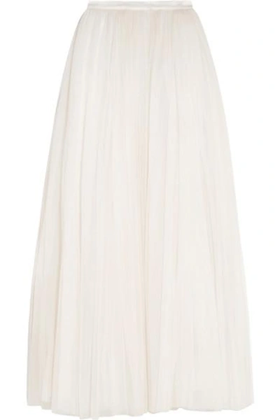 Needle & Thread Tulle Maxi Skirt In Ivory