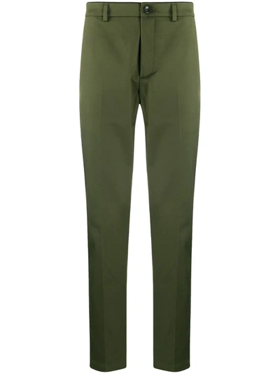 Department 5 Cropped Chino Trousers In Green