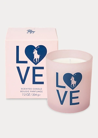 Ralph Lauren Pink Pony Candle In Pink And Navy
