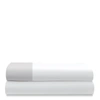 Polo Ralph Lauren Organic Sateen Border Sheeting In Platinum