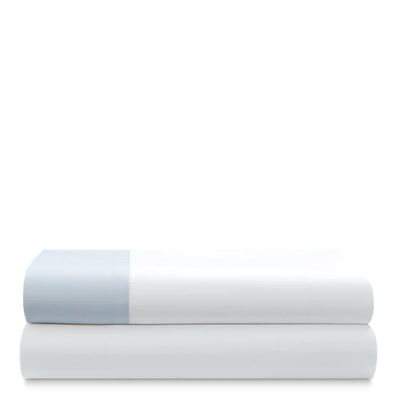 Polo Ralph Lauren Organic Cotton Sateen Border Sheeting In Blue Hyacinth