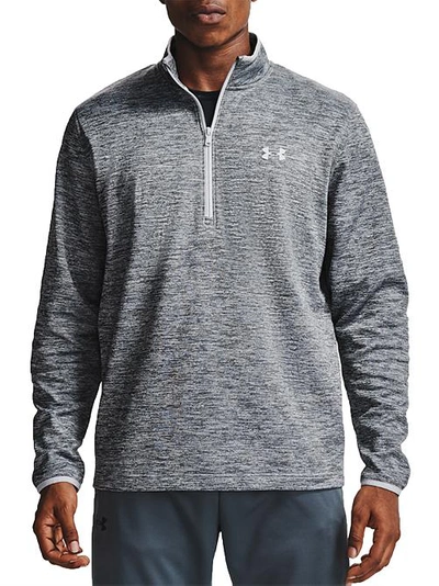 Under Armour 1/2 Zip-up Fleece In Halo Grey