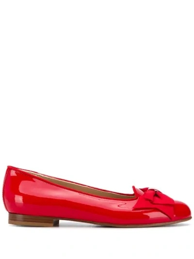 Scarosso Cloe Ballerina Shoes In Red