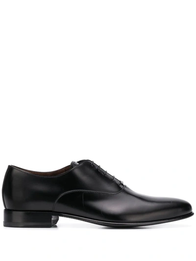Scarosso Balloo Derby Shoes In Black
