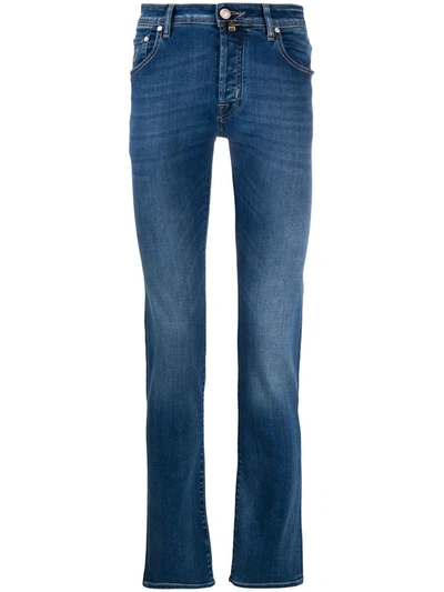 Jacob Cohen Low-rise Slim-fit Jeans In Blue