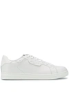 Michael Michael Kors Keating Pebbled Leather Trainers In White