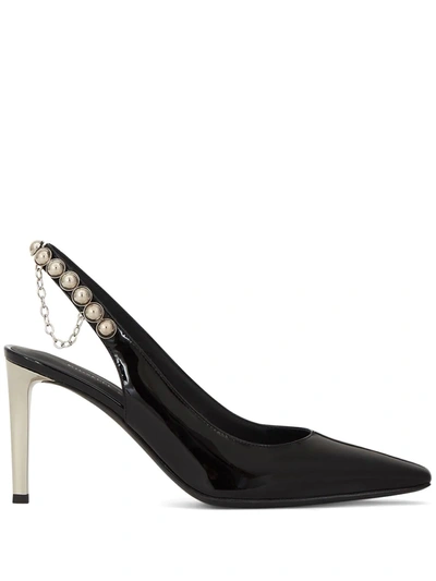 Giuseppe Zanotti Stud-embellished Slingback Pumps In Black