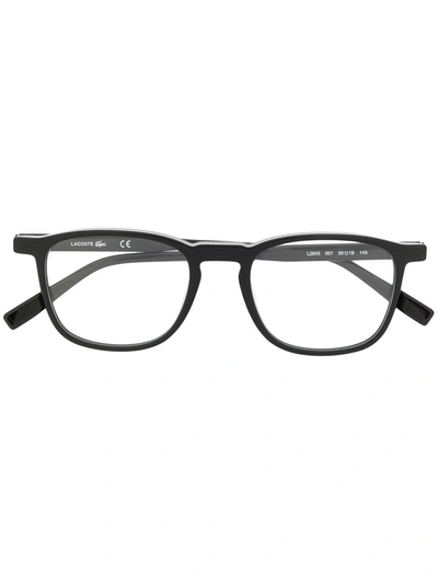 Lacoste Square Frame Glasses In Black