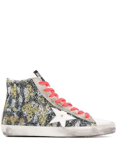 Golden Goose Distressed-finish Multi-panel Design Sneakers In Silver