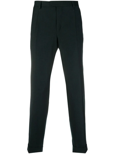 Z Zegna Cropped Trousers In Green