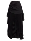 A.w.a.k.e. Women's High-waist Pleated Maxi Skirt In Black